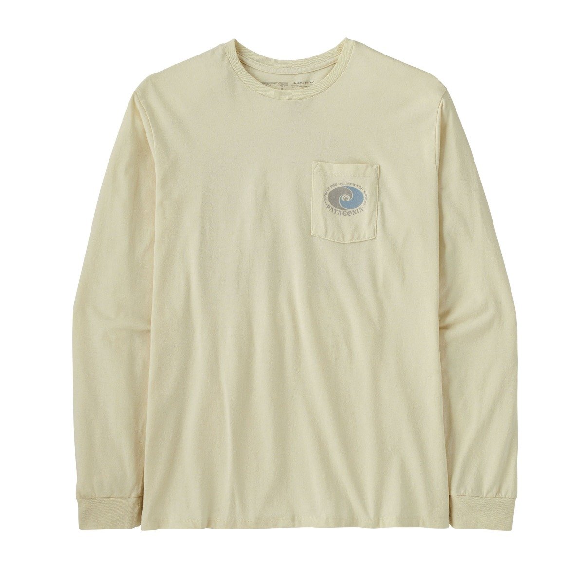 Patagonia Snowstitcher Men's Long-Sleeved Reponsibilli-Tee - Birch White