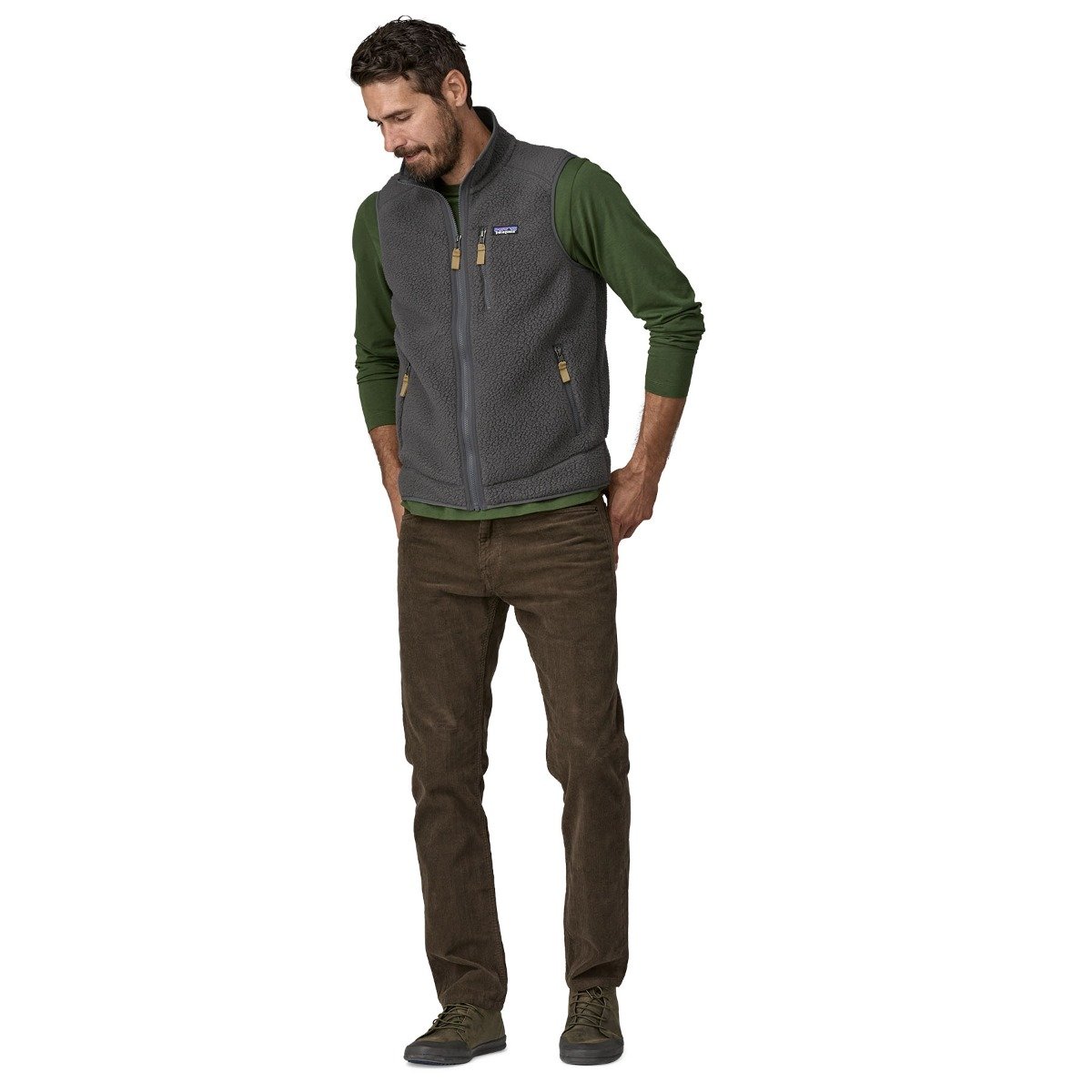Patagonia Retro Pile Men's Fleece Vest - Forge Grey