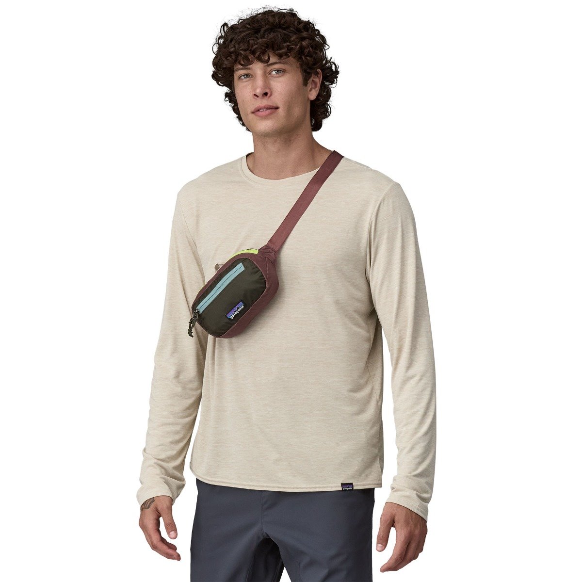 Patagonia Ultralight Black Hole 1L Mini Hip Pack - Patchwork: Pine Needle Green