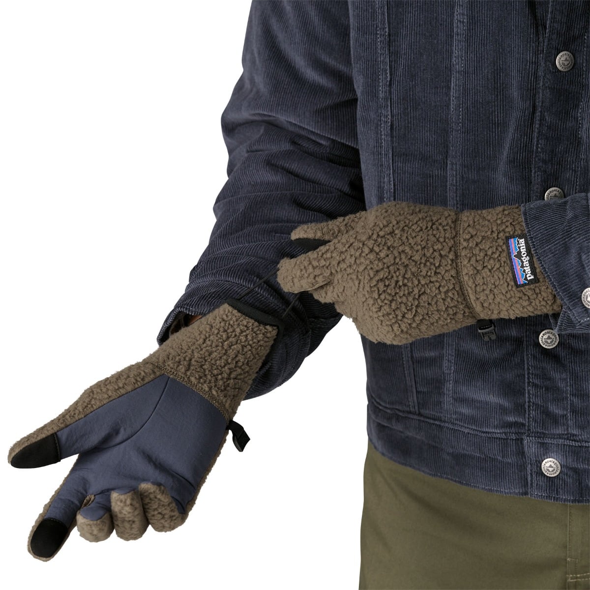 Patagonia Retro Pile Unisex Fleece Gloves - Marlow Brown