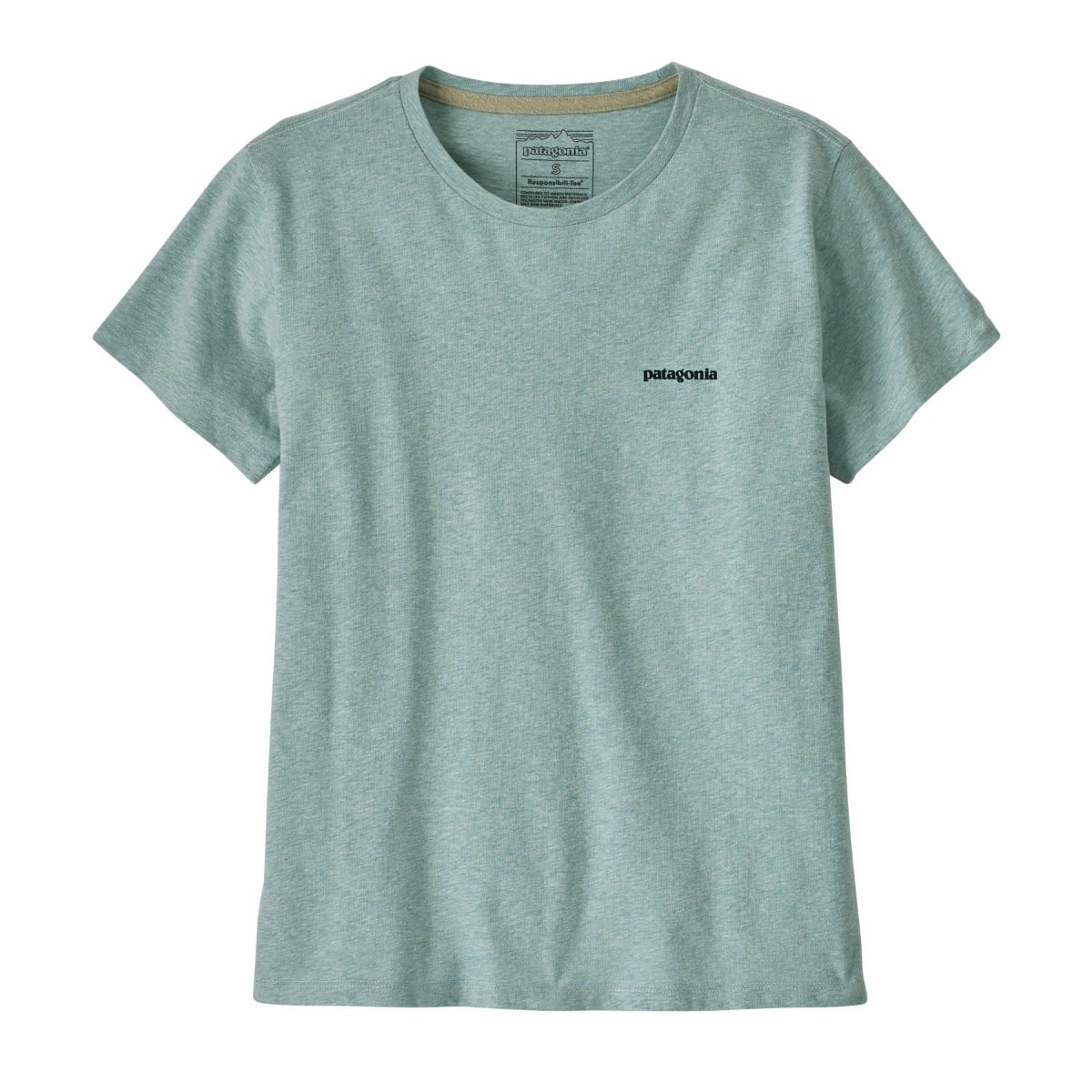 Patagonia Womens P-6 Logo Responsibili-Tee - P-6 Outline: Virtually Blue