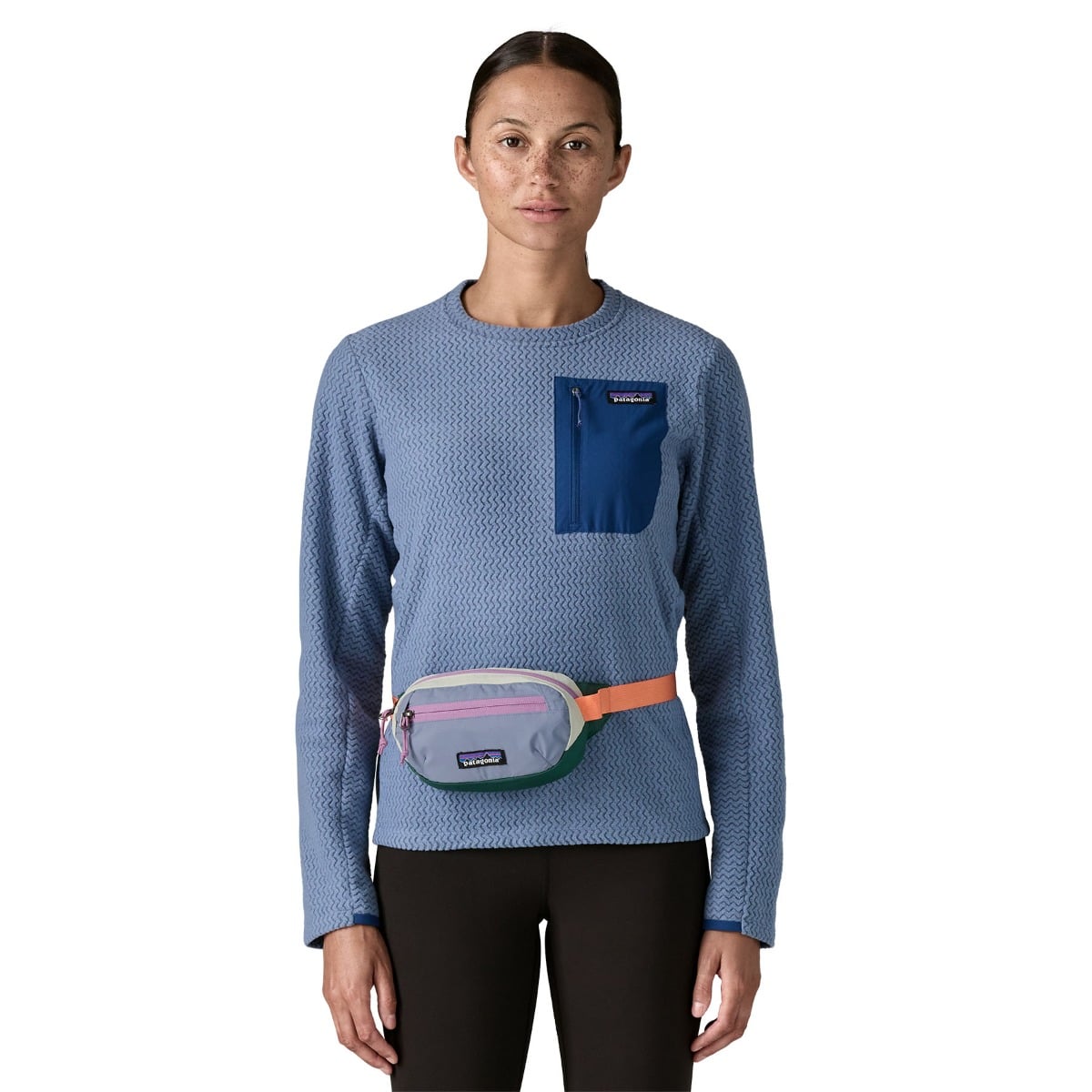 Patagonia Terravia Mini Hip Pack 1L - Patchwork: Barnacle Blue