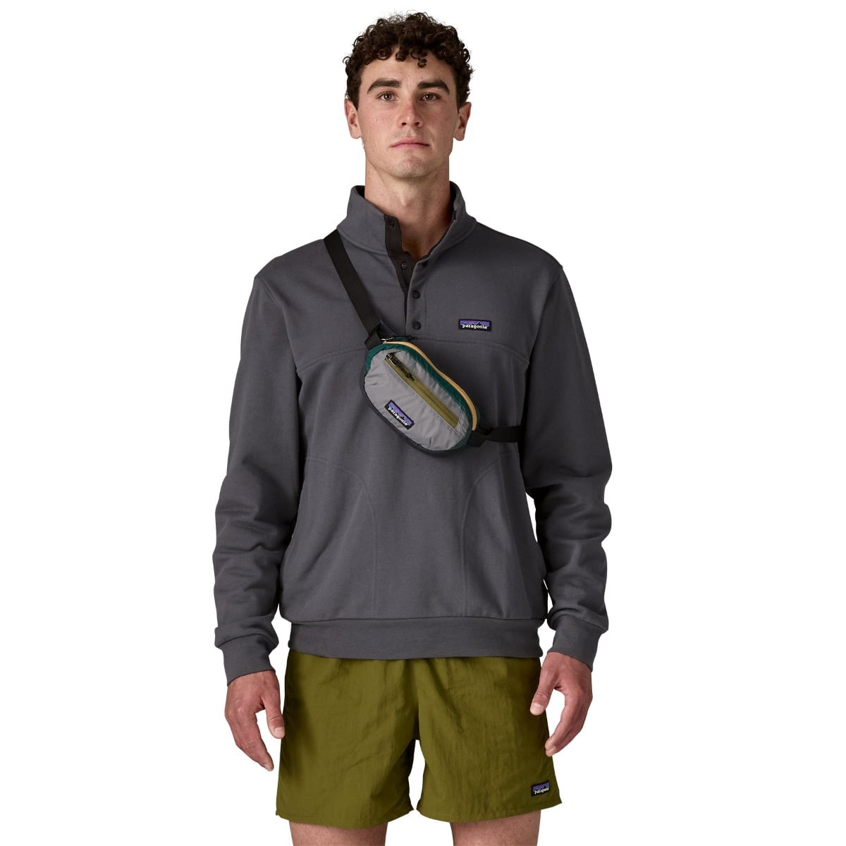 Patagonia Terravia Mini Hip Pack 1L - Patchwork: Noble Grey