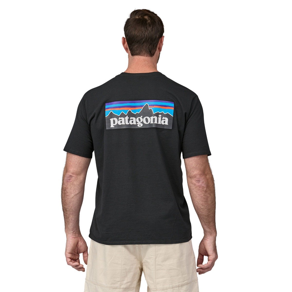 Patagonia P-6 Logo Men's Responsibili-Tee - Black