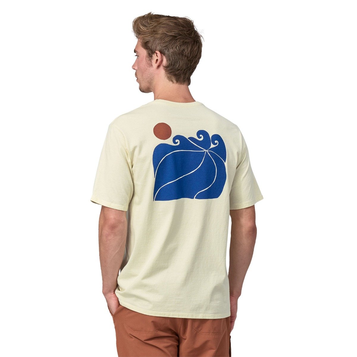 Patagonia Sunrise Rollers Men's Responsibili-Tee - Birch White