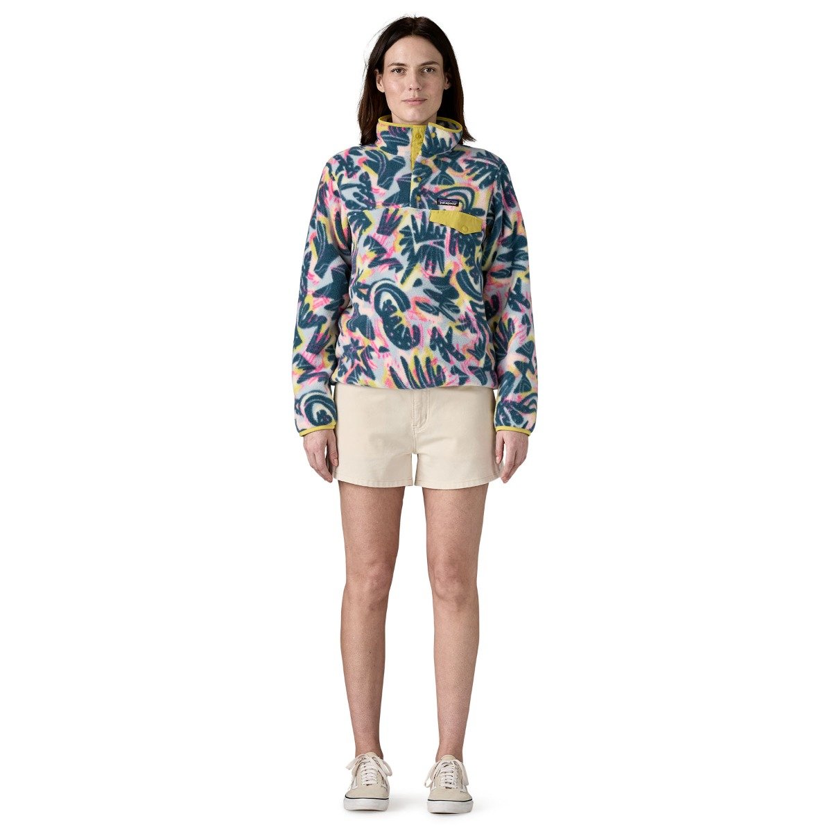 Patagonia Light Weight Synchilla Snap-T Women's Pull Over - Wild Botanist/Tidal Teal