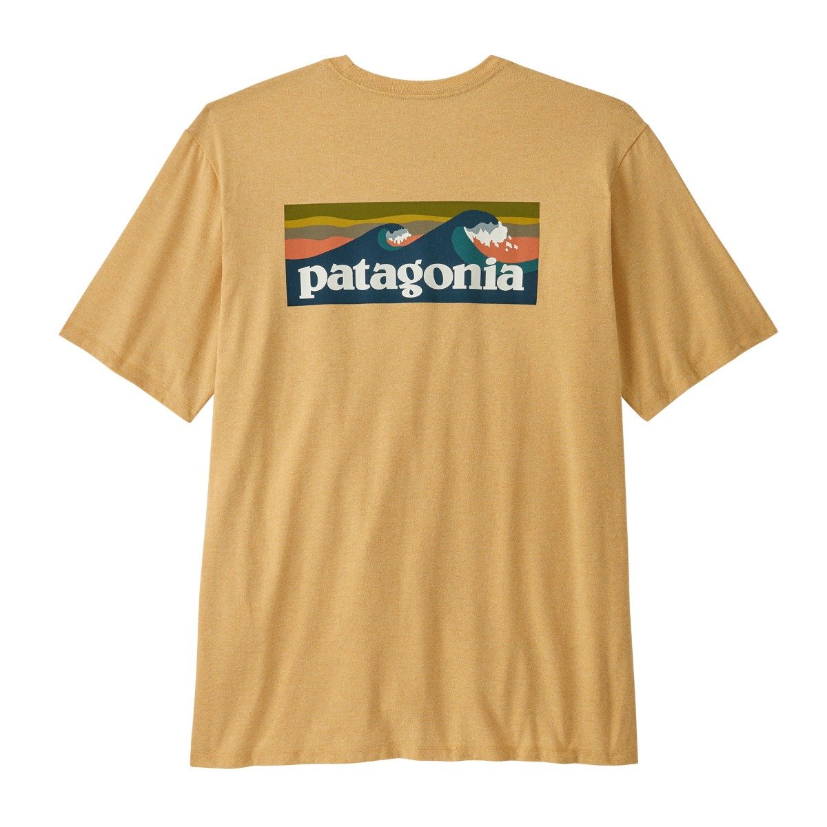 Patagonia Boardshort Logo Men's Pocket Responsibili-Tee - Bees Wax Tan
