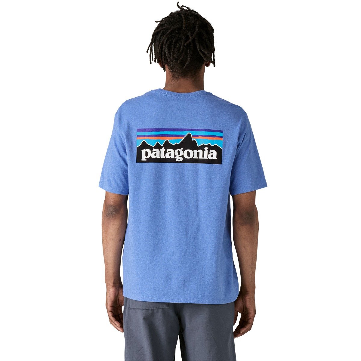 Patagonia P-6 Logo Men's Responsibili-Tee - Abundant Blue