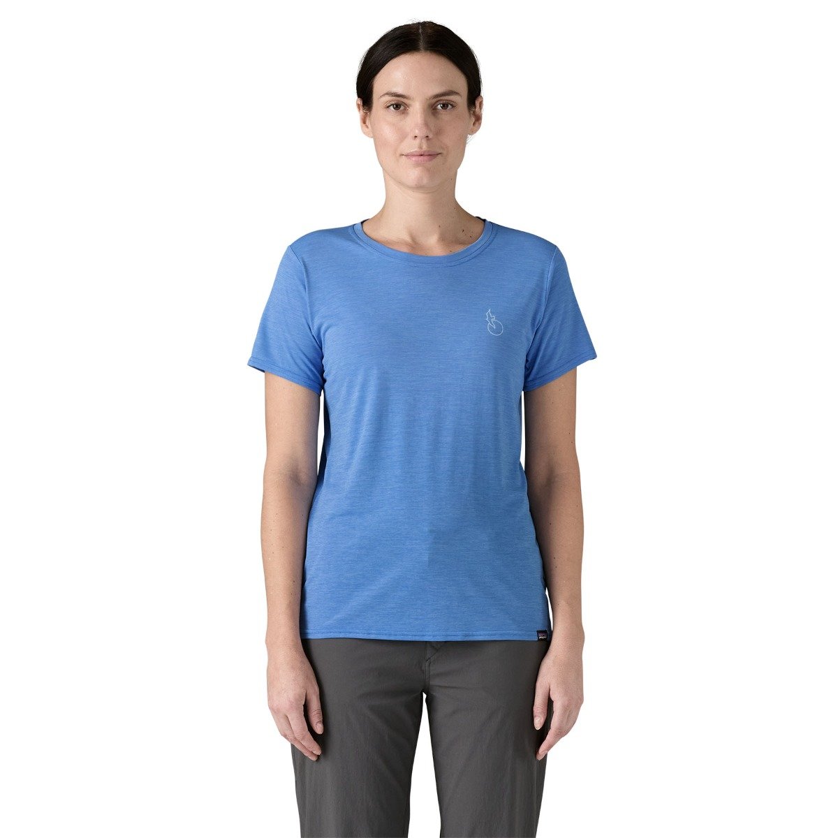 Patagonia Women's Capilene Cool Daily Graphic Shirt - Waters - Swelldrifter: Abundant Blue X-Dye