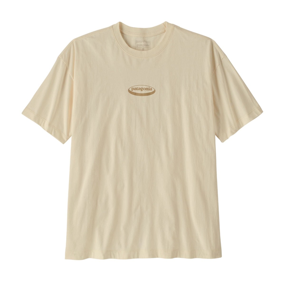 Patagonia Womens '95 Oval Logo Oversized T-Shirt in Undyed Natural