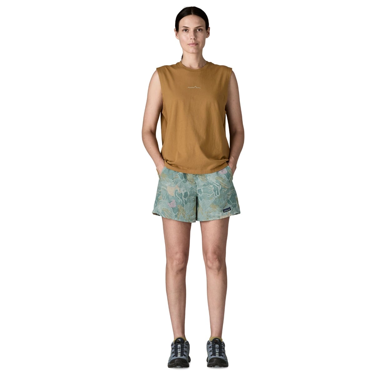 Patagonia Womens Baggies Shorts - 5 in. - Moon Tripper: Virtually Blue