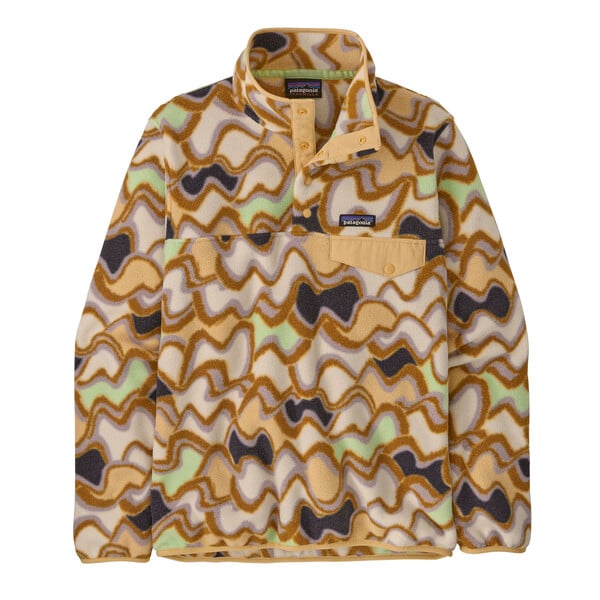 Patagonia Light Weight Synchilla Snap-T Womens Pull Over - Small Currents/Natural