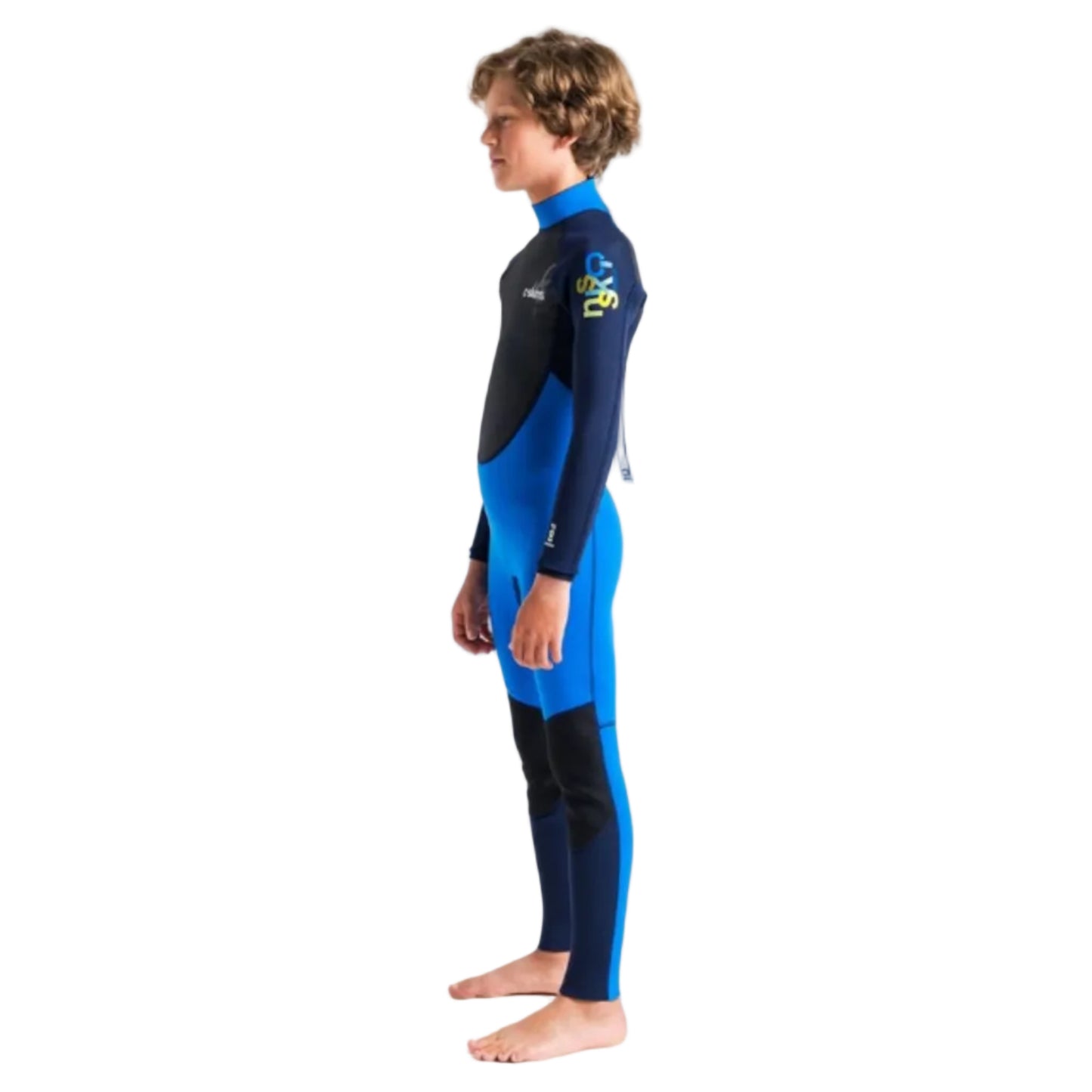 C Skins Element 3/2mm Back Zip Kids Wetsuit 2026 - Cyan / Slate