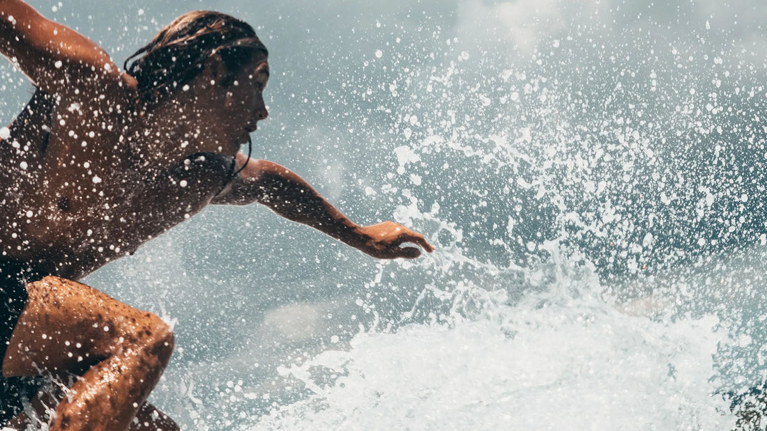surfer in the waves