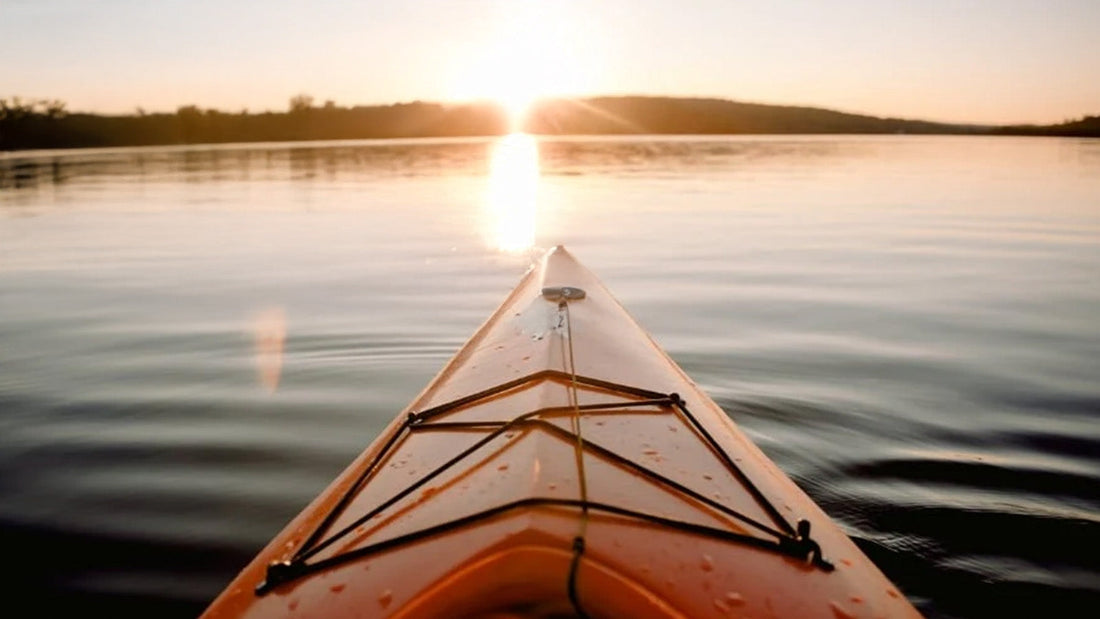 The nose of a kayak