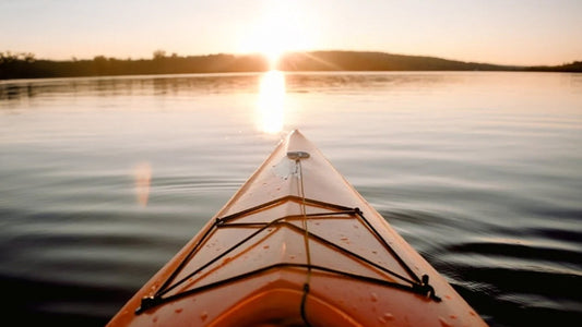 The nose of a kayak