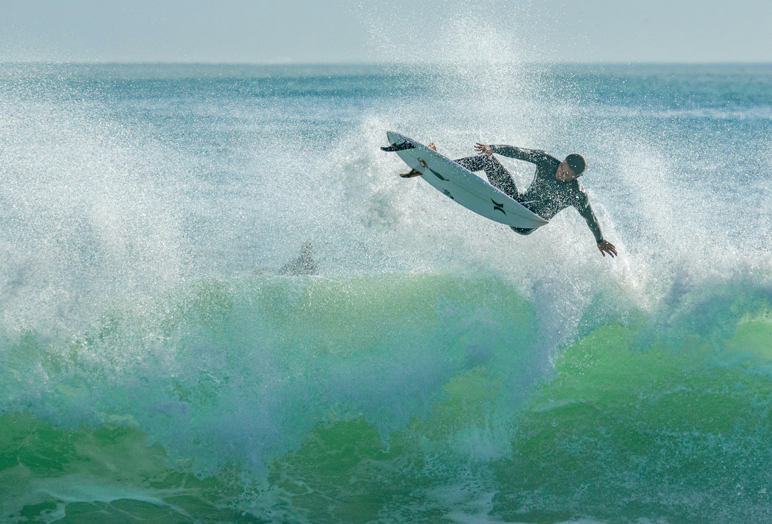 A man surfing