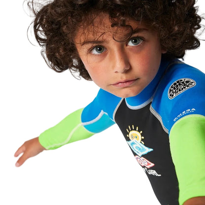 Rip Curl Omega Kids Back Zip Wetsuit - Blue