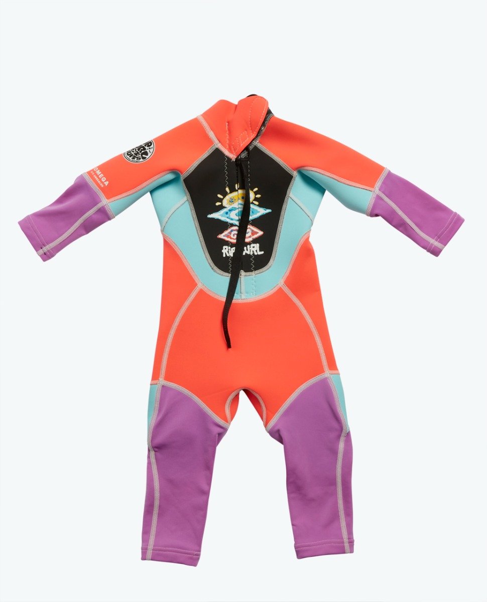 Rip Curl Omega Kids Back Zip Wetsuit - Hot Pink