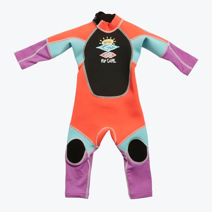 Rip Curl Omega Kids Back Zip Wetsuit - Hot Pink