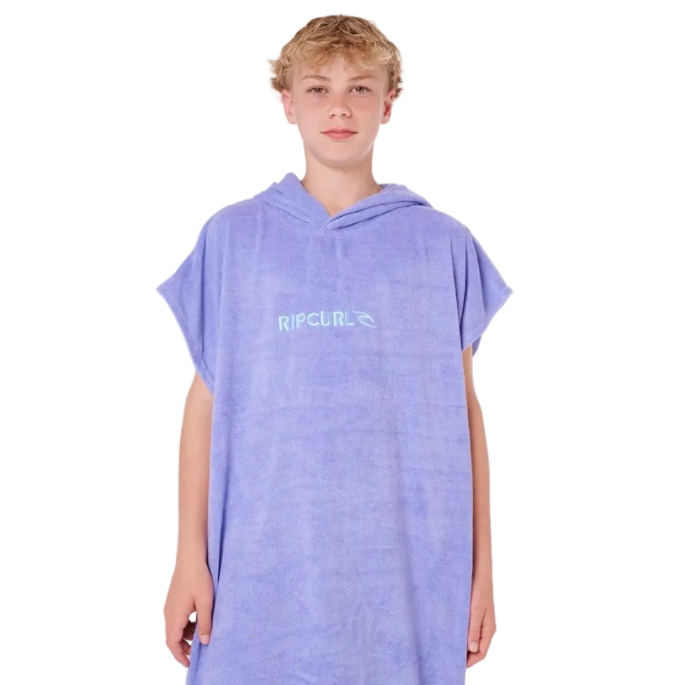 Rip Curl Brand Boy's Hooded Towel - Bright Blue