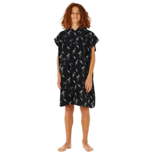 Rip Curl Brand Boy's Hooded Towel Poncho in Black