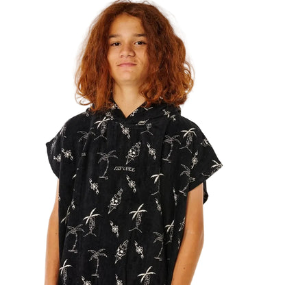 Rip Curl Boy's Mixed Hooded Towel - Black