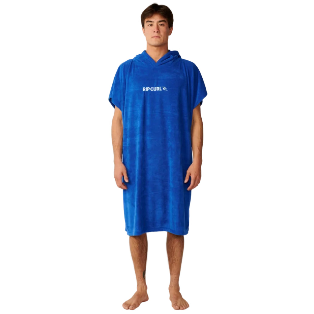 Rip Curl Mens Brand Hooded Towel Robe - Electric Cobalt