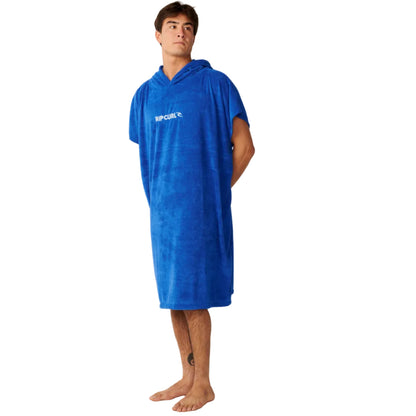 Rip Curl Mens Brand Hooded Towel Robe - Electric Cobalt