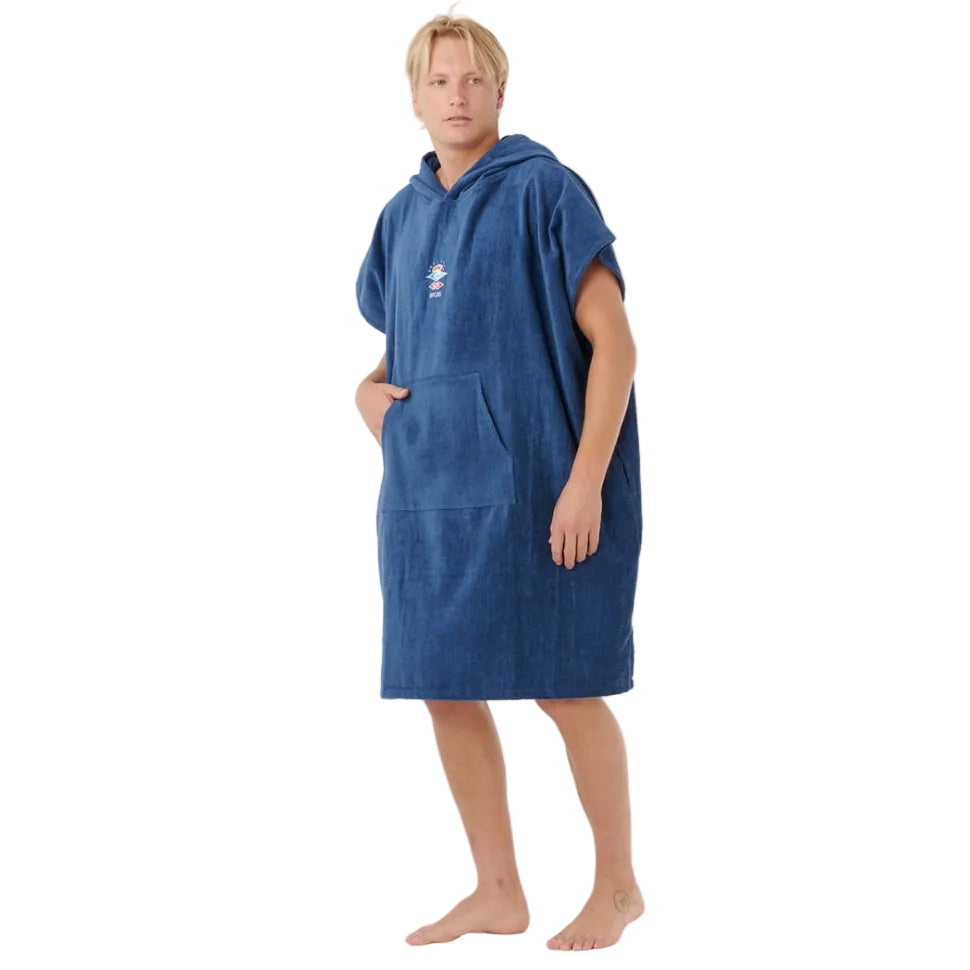 Rip Curl Logo Hooded Changing Towel - Navy