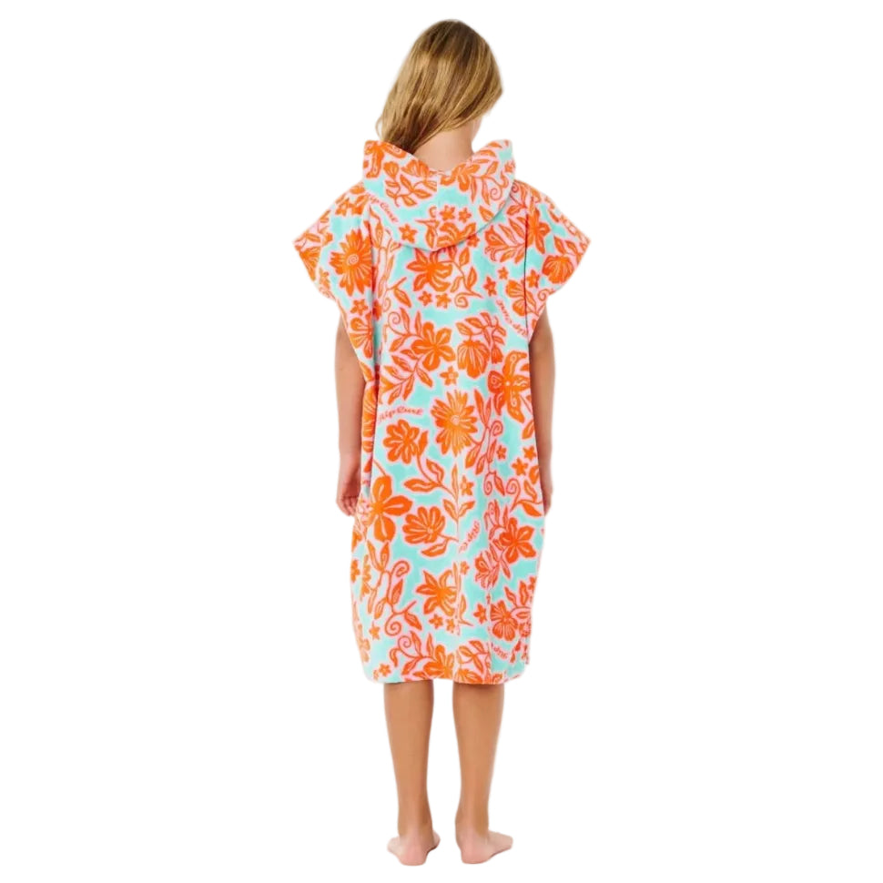 Rip Curl Mixed Cotton Girls Hooded Towel - Teal