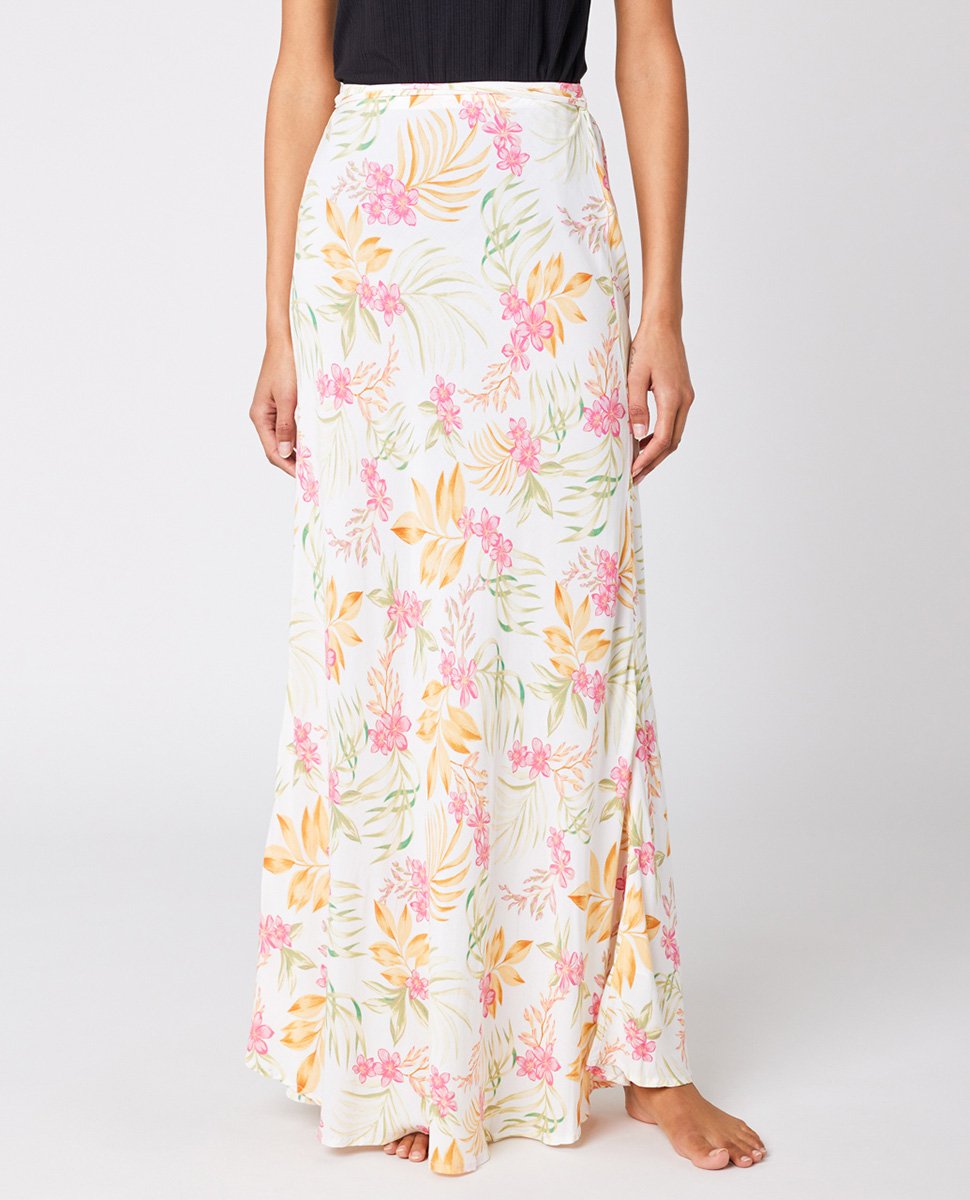 Rip Curl Sun Dance Maxi Skirt in White