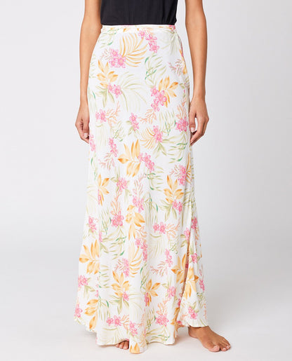 Rip Curl Sun Dance Maxi Skirt in White