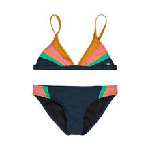Rip Curl Day Break Girls Triangle Bikini Set in Navy