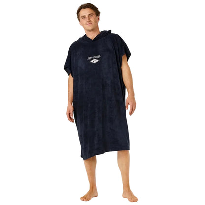 Rip Curl Classic Surf Hooded Towel - Black/Off White