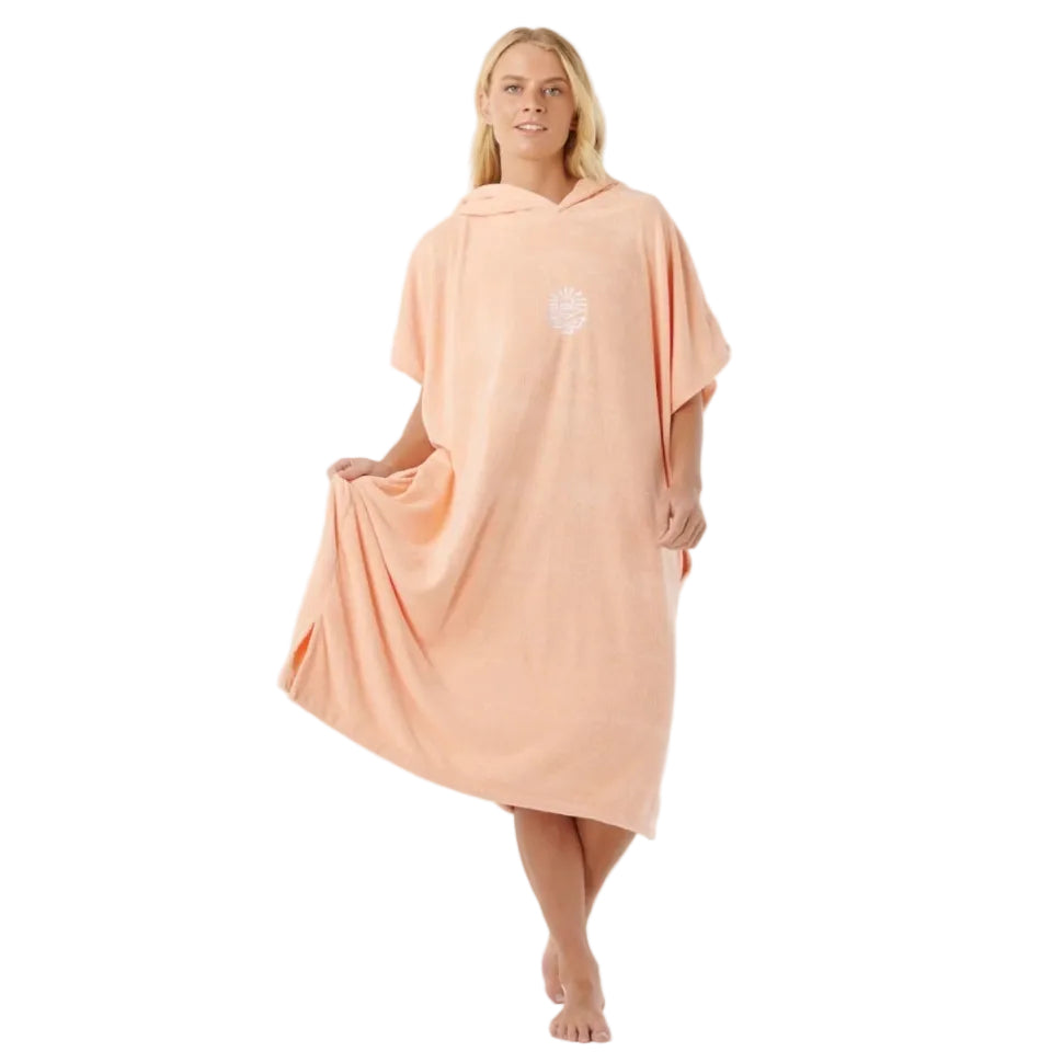 Rip Curl Classic Surf Hooded Towel - Bright Peach
