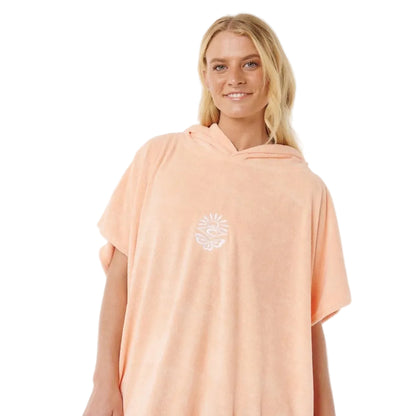 Rip Curl Classic Surf Hooded Towel - Bright Peach