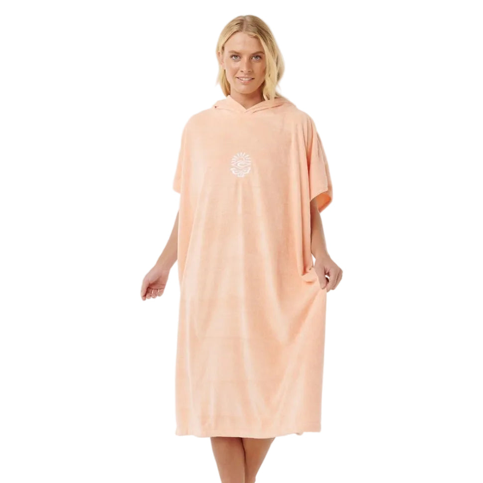 Rip Curl Classic Surf Hooded Towel - Bright Peach