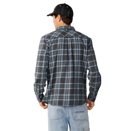 Rip Curl Mens Premium Surf Griffin Flannel Shirt - Washed Black