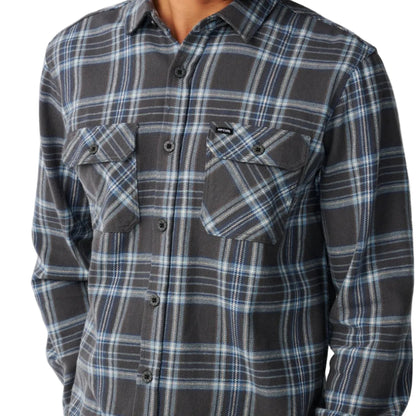 Rip Curl Mens Premium Surf Griffin Flannel Shirt - Washed Black