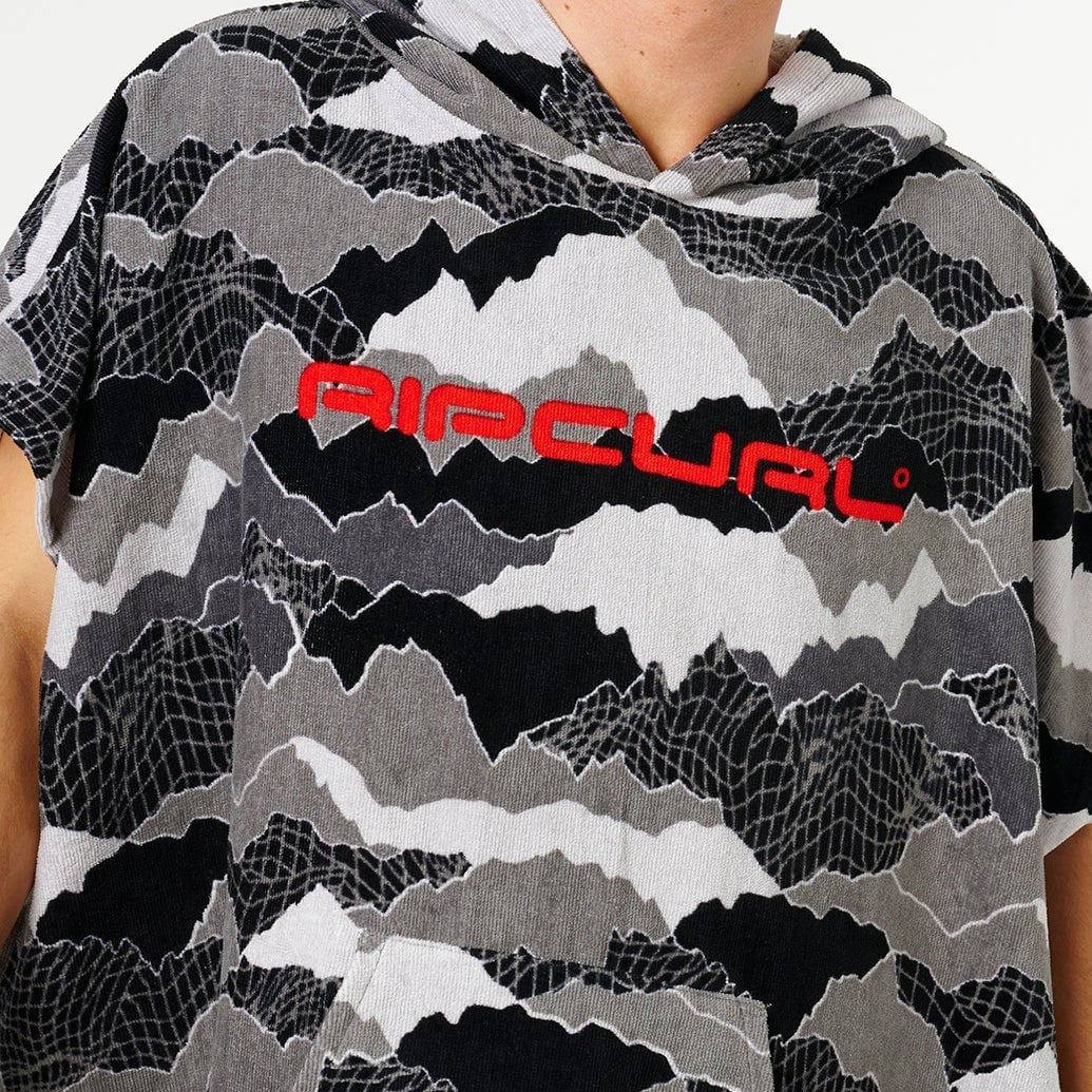 Rip Curl Fun Times Hooded Towel - Black/Grey