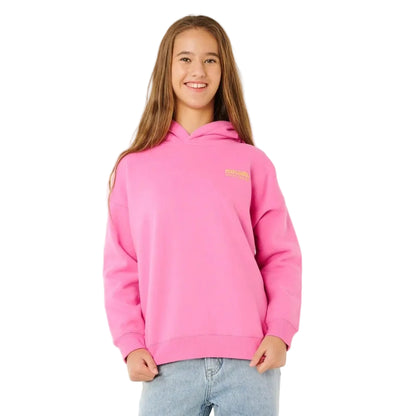 Rip Curl Surf Puff Girls Hoodie - Super Pink