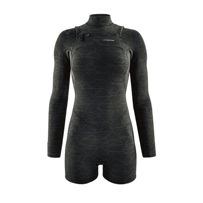 Patagonia R1 Lite Yulex 2mm Womens Chest Zip Long-Sleeve Spring Suit - Black