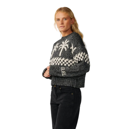 Rip Curl Womens Bossa Nova Neps Crew Jumper - Washed Black