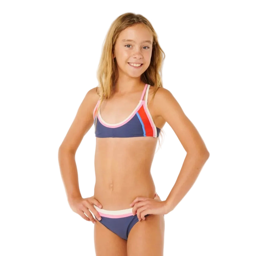 Rip Curl Surf Revival Girls Bikini - Navy