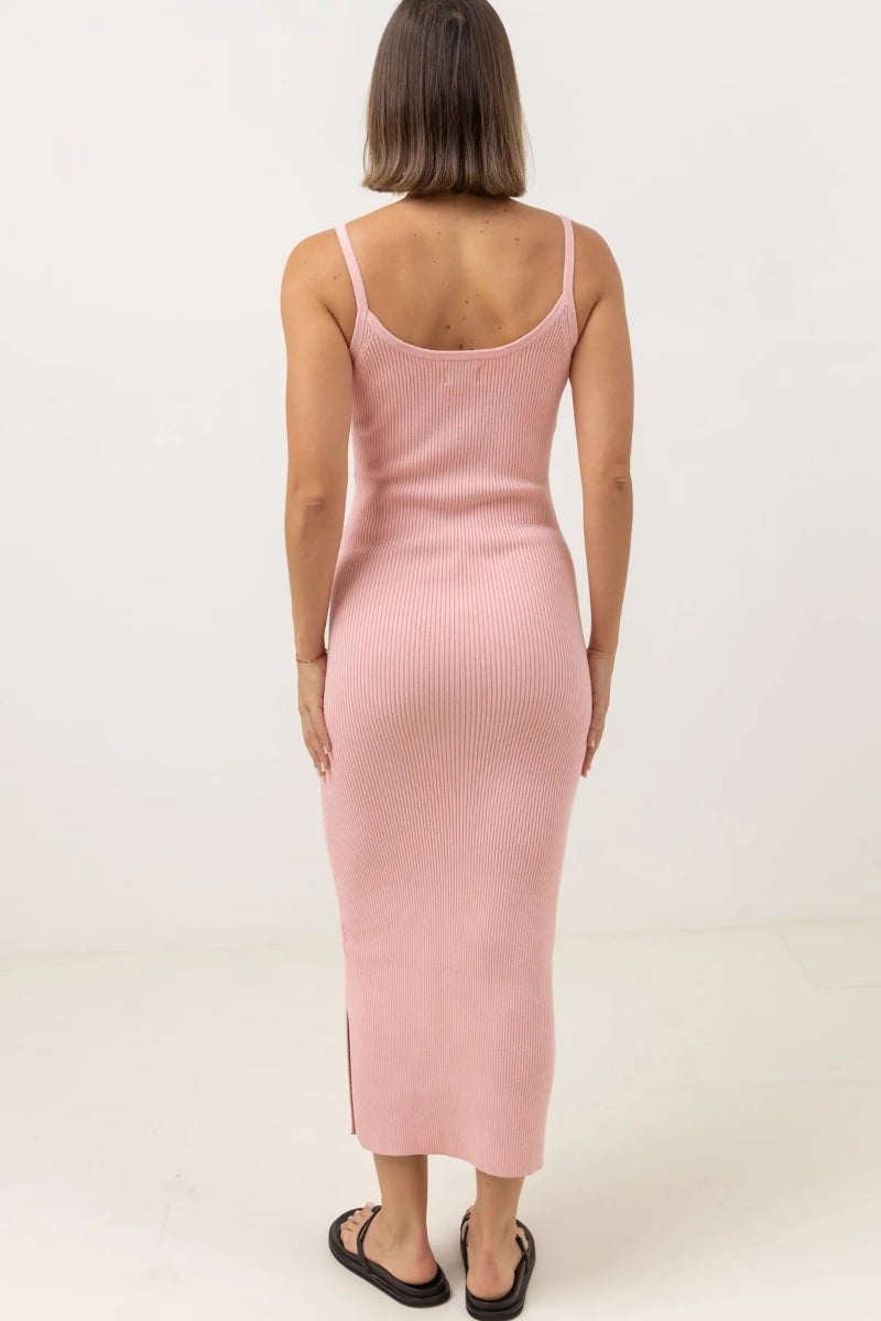 Rhythm Capri Knit Women's Mini Dress - Pink Salt