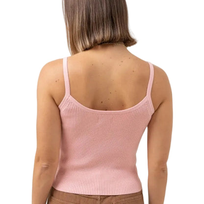 Rhythm Yumi Knit Women's Top - Pink Salt