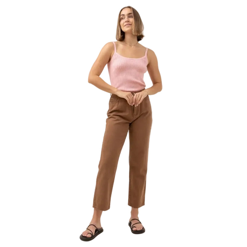 Rhythm Yumi Knit Women's Top - Pink Salt