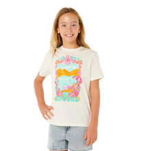 Rip Curl Sunshine Squad Band Girls Tee in Bone
