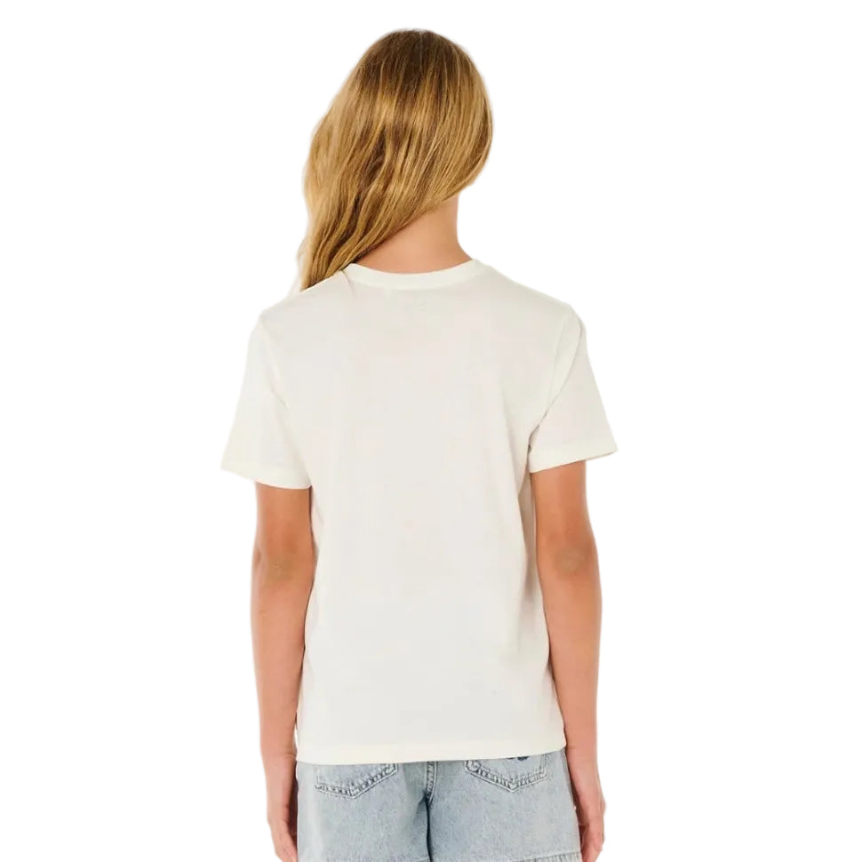 Rip Curl Sunshine Squad Band Girls Tee - Bone